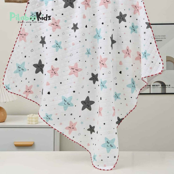 2 Layer Muslin Blanket in 85*85 cm - Stars - alt view