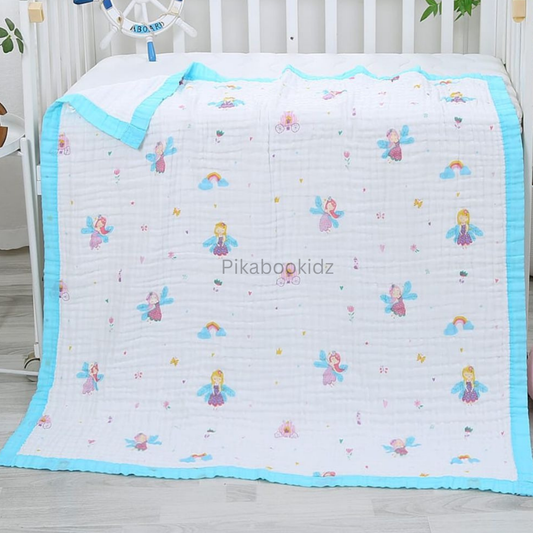 Muslin 6 layer Receiving Blanket - Fairy