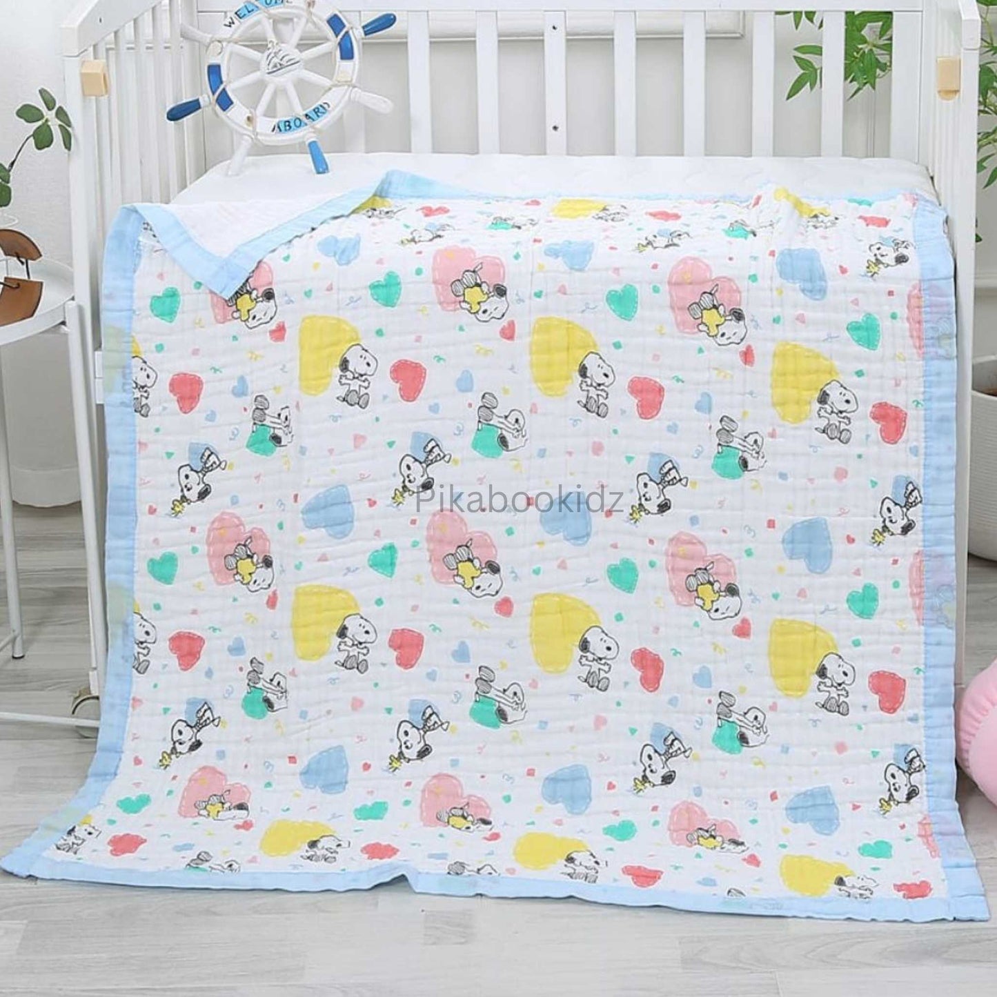 Muslin 6 layer Receiving Blanket - Scooby