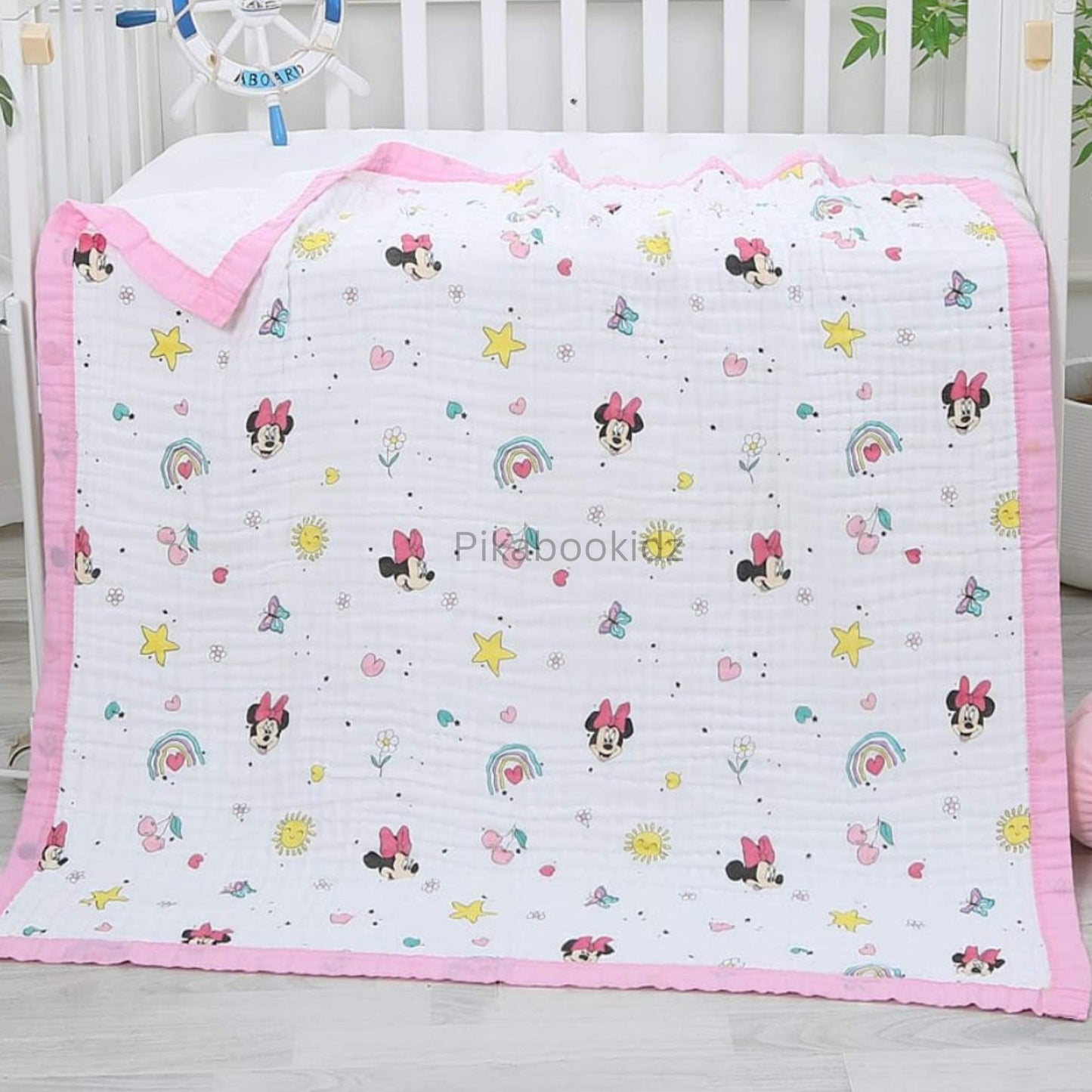 Muslin 6 layer Receiving Blanket - Mickey