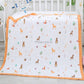 Muslin 6 layer Receiving Blanket - Deer