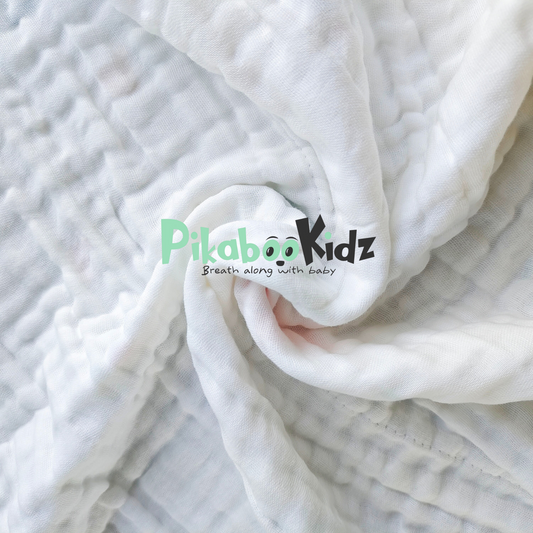 Muslin 6 layer Receiving Blanket - Red