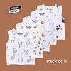 Muslin Button Jablas 0-3M Combo of 5 Pack ( Any 5 )