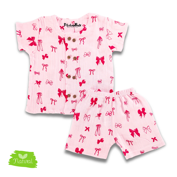 Muslin Co-ord Set - Pink