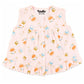 Muslin Button frock 0-6M - cow