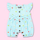Muslin Rompers - Blue dots