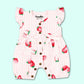Muslin Rompers - Pink strawberry
