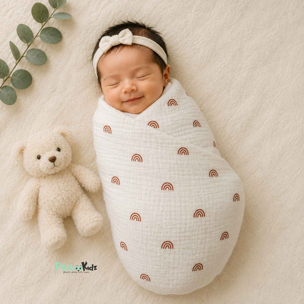 Premium Muslin Swaddle – Doodles