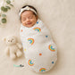 Premium Muslin Swaddle – Rainbows