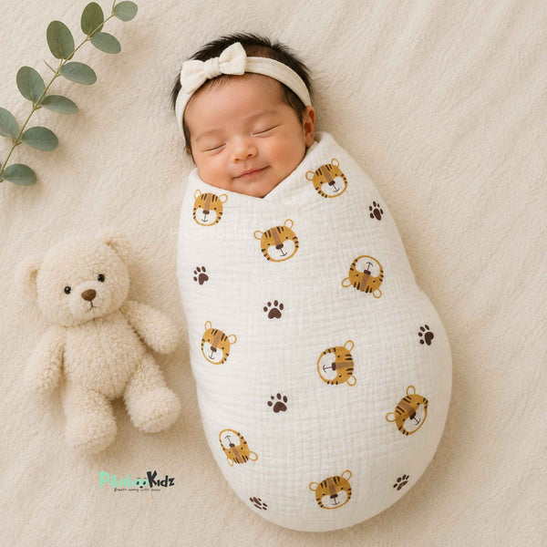Premium Muslin Swaddle – Tiger