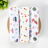 Combo of 3 Muslin Swaddles (Car, Heart, Elephant)