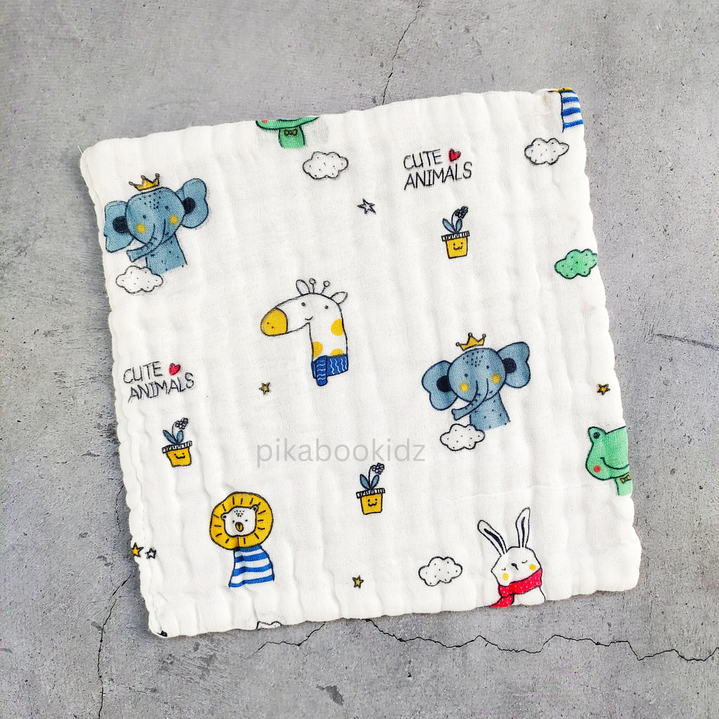 6 layer Muslin Washcloth Combo of Any 5 (Assorted)