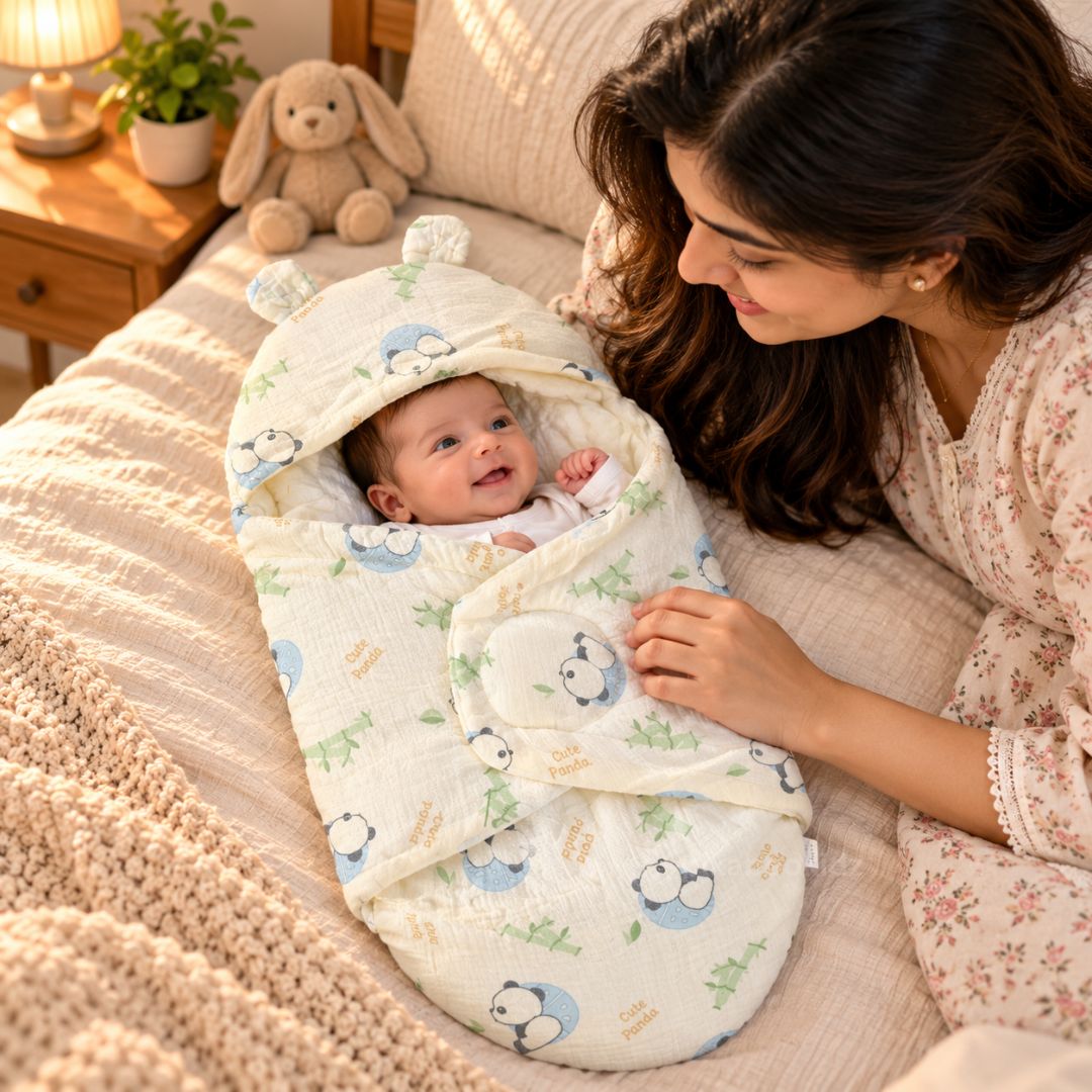 Muslin Baby Sleep Nest - Pikabookidz