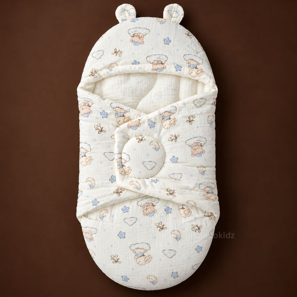 Muslin Baby Sleep Nest - Pikabookidz