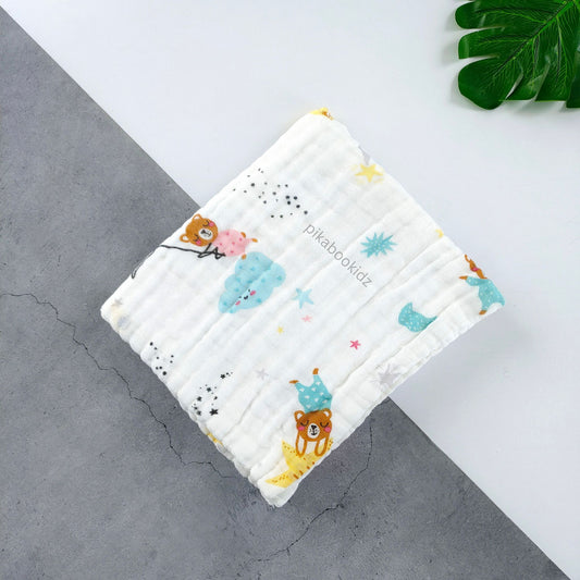 Muslin Crinkled 6layer Bath towel 50*100 cms – Dream catcher