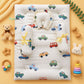 Muslin bed with Bolsters and pillow