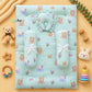 Muslin bed with Bolsters and pillow
