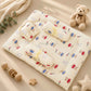 Muslin bed with Bolsters and pillow Bear