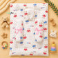 Muslin bed with Bolsters and pillow