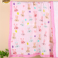 Muslin 6 layer Receiving Blanket Colors - Pink Bunny