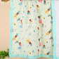 Muslin 6 layer Receiving Blanket Colors - Aqua Green