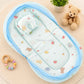 Muslin Carry Nest + Net Bed Combo - Blue Teddy