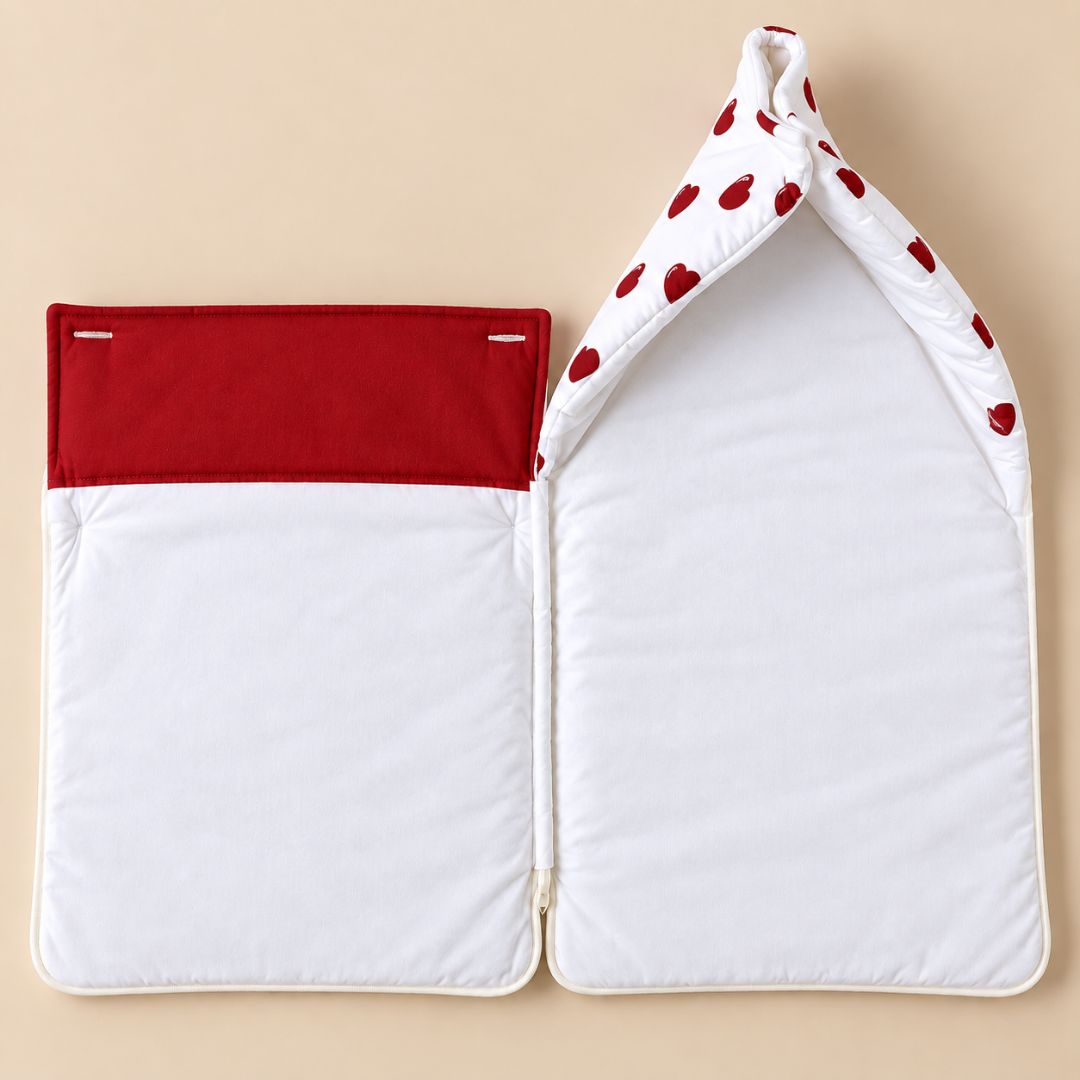 Muslin Baby Carry Nest Heart print | Newborn Baby Bed