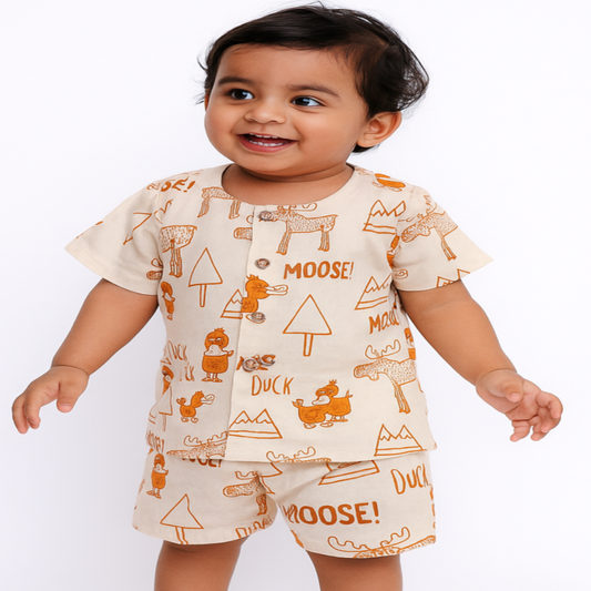 Muslin Co-ord Set - Aquablue