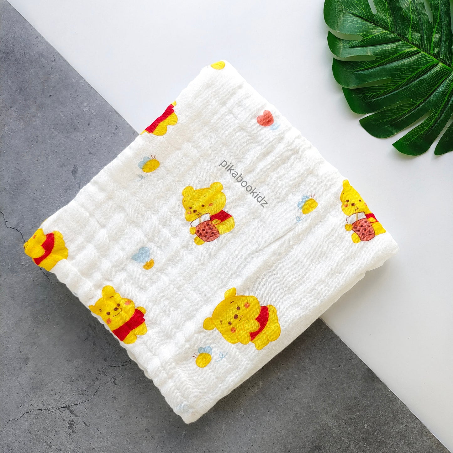 Combo of 2 Muslin 6layer Bath towels 100*50 cms (Random)