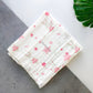 Combo of 2 Muslin 6layer Bath towels 100*50 cms (Random)