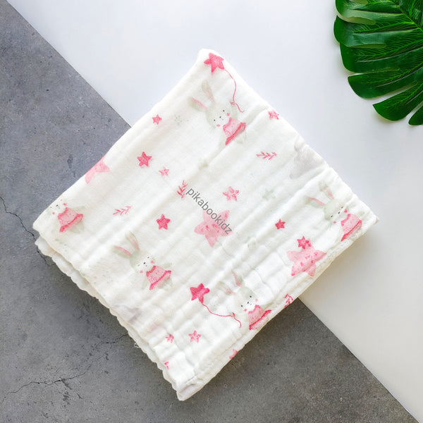 Muslin Crinkled 6layer Bath towel 50*100 cms – Stars