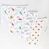 Muslin 2layer Nappy Pack of 3 – NB to 3M