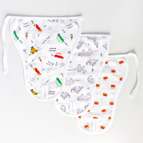 Muslin 2layer Nappy Pack of 3 – NB to 3M