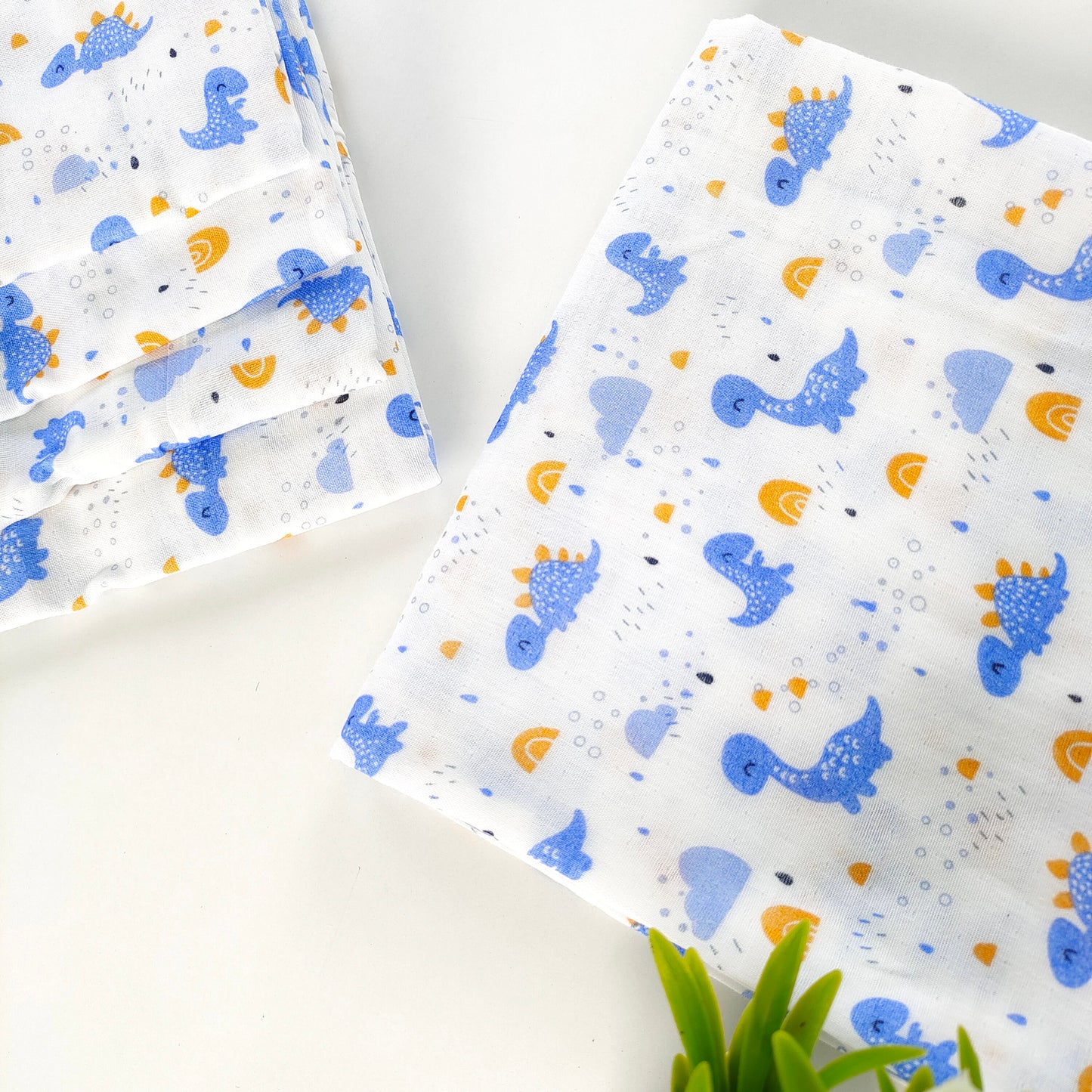 Combo of 3 Muslin Swaddles ( Vehicles, Zoo, Dino )