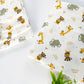 Combo of 3 Muslin Swaddles ( Vehicles, Zoo, Dino )