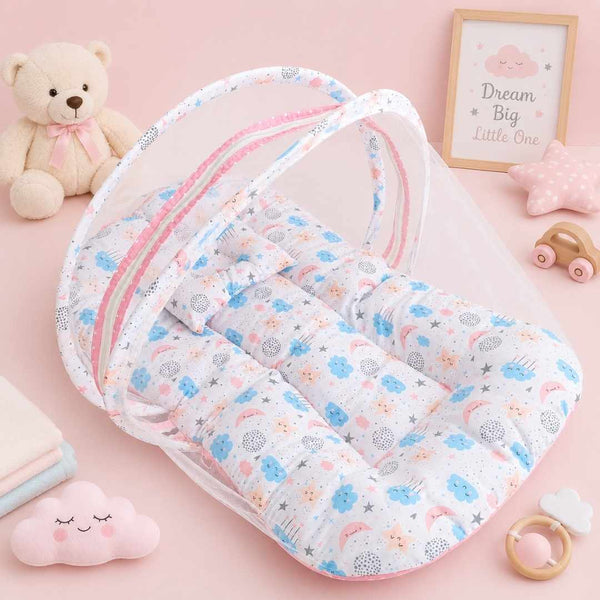 Baby Net BED – Moon and clouds