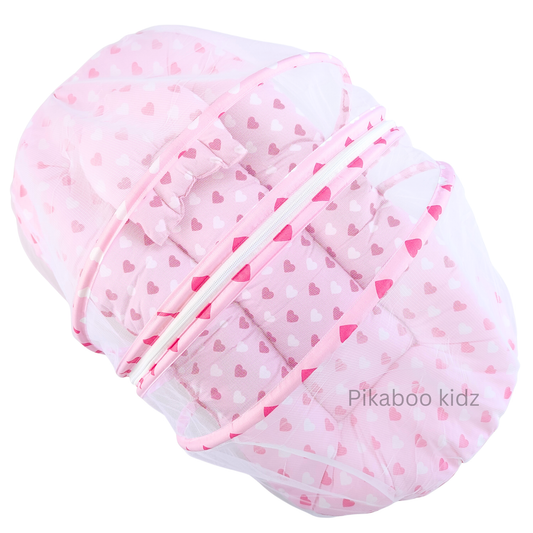 Baby Net BED – Pink Hearts