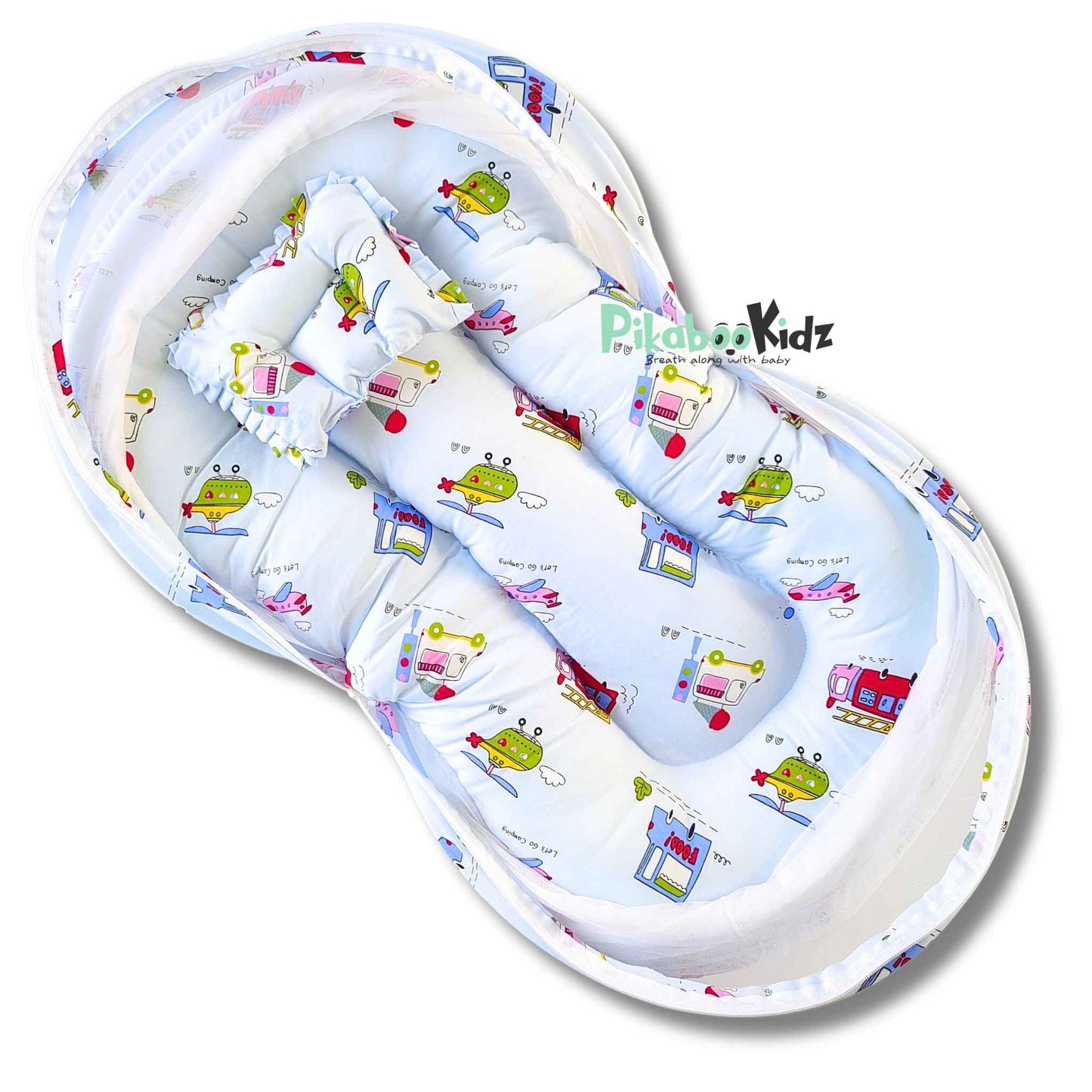 Baby Net BED – Vehicles Blue