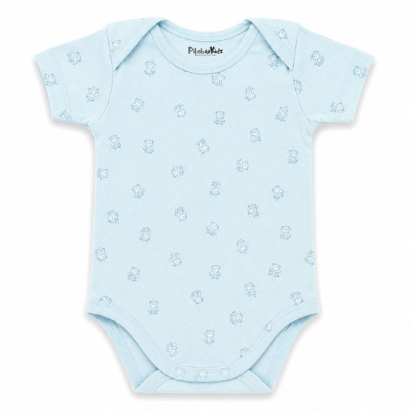 Onesies 3-6 M – blue teddy
