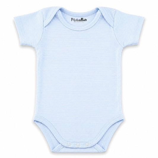 Onesies 6-12 M – BLue stripes