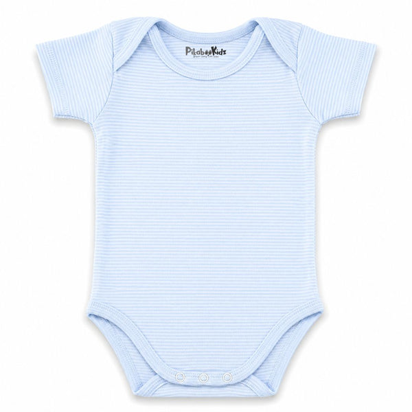 Onesies 6-12 M – BLue stripes