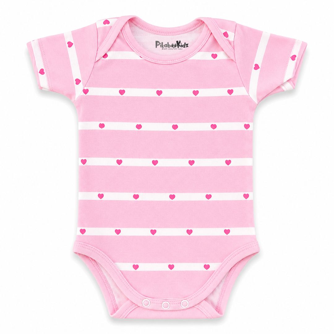 Onesies 6-12 M – Pink heart