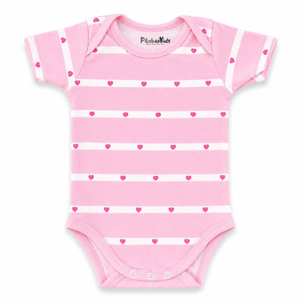 Onesies 6-12 M – Pink heart