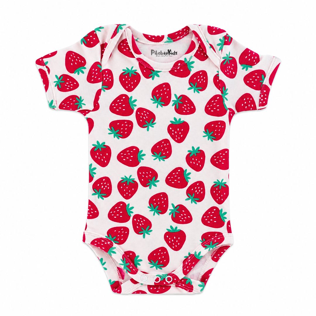 Onesies 0-3M – Strawberry big