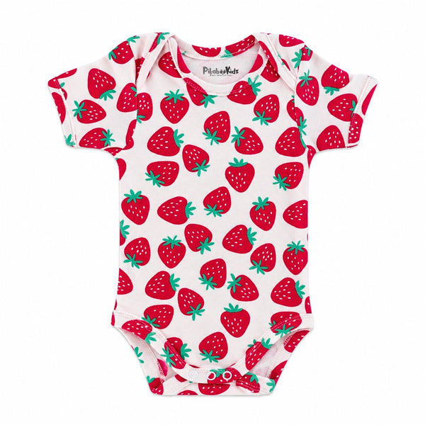 Onesies 0-3M – Strawberry big