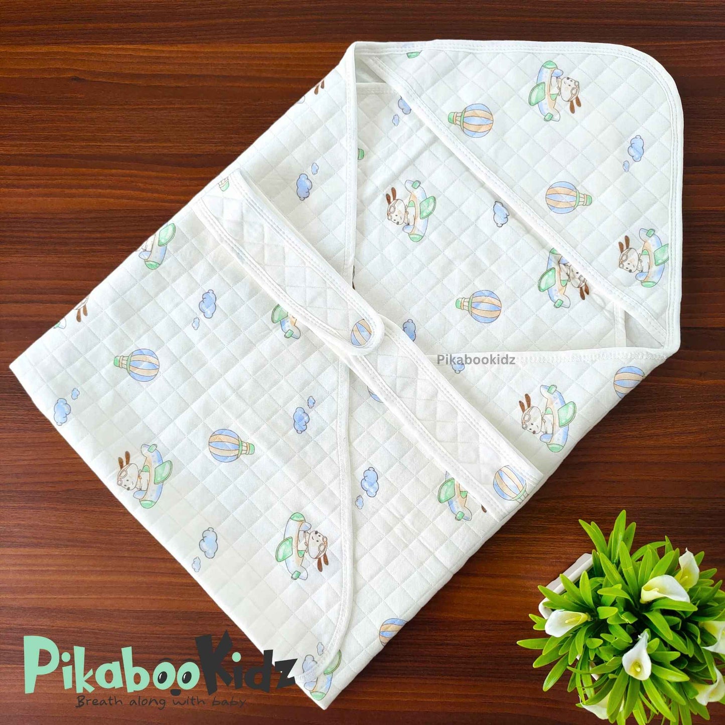 Muslin Hooded Wrapper / Blanket – Adventure