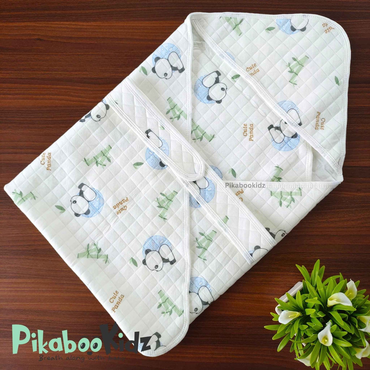 Muslin Hooded Wrapper / Blanket – Cute Panda