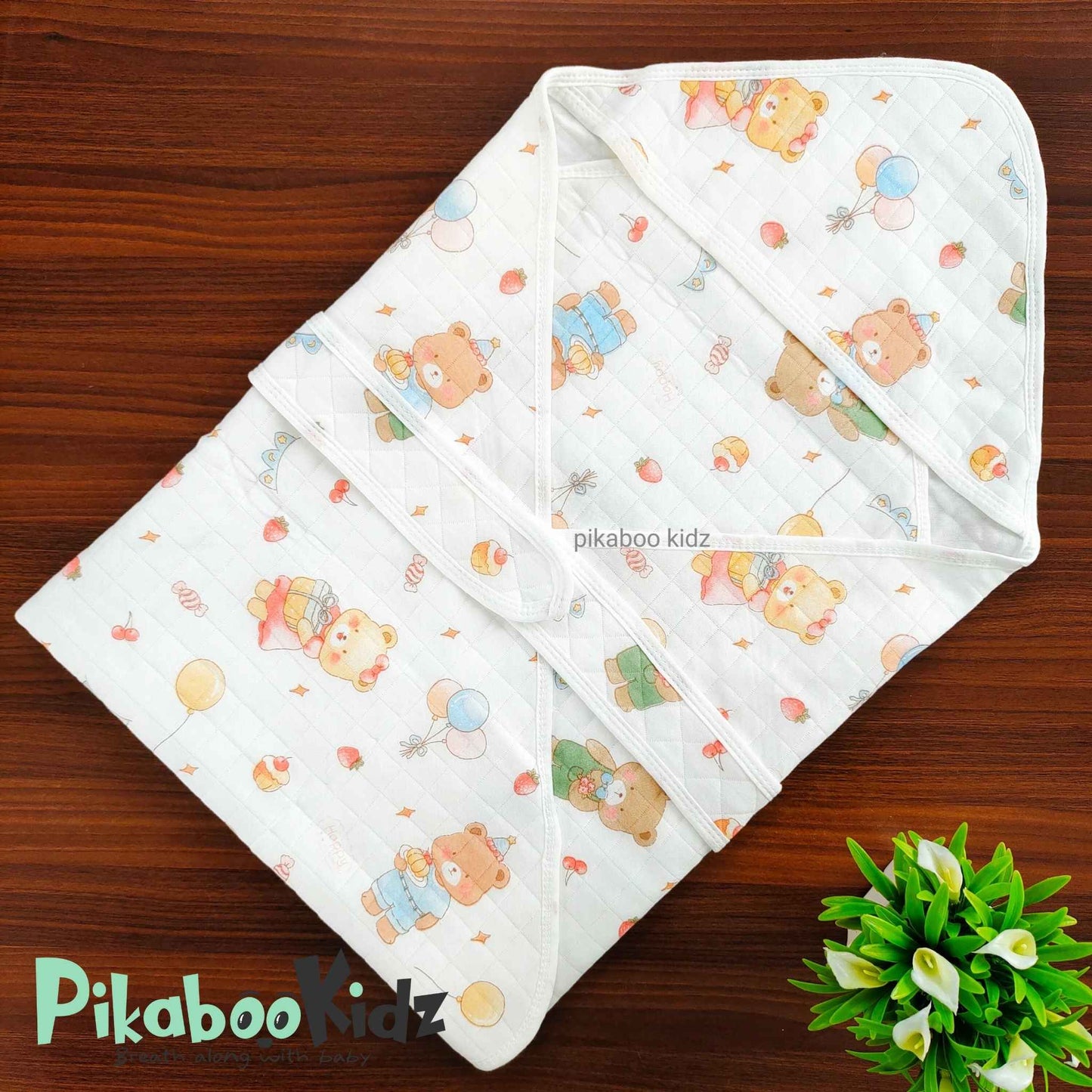 Muslin Hooded Wrapper / Blanket – Party Balloons