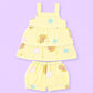Muslin babygirl coords - Yellow teddy