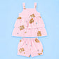 Muslin babygirl coords - Pink teddy
